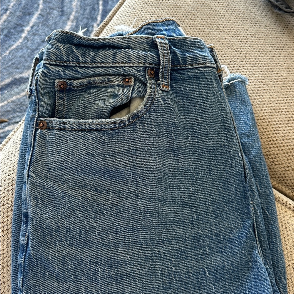 Abercrombie high rise vintage straight in medium blue - Picture 5 of 5